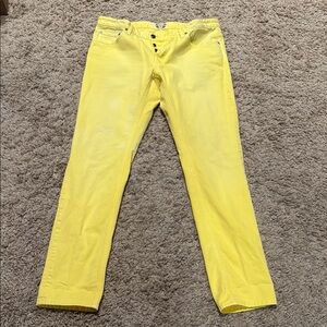 Gant by Michael Bastian Bright Canary Yellow Straight-Leg Jeans